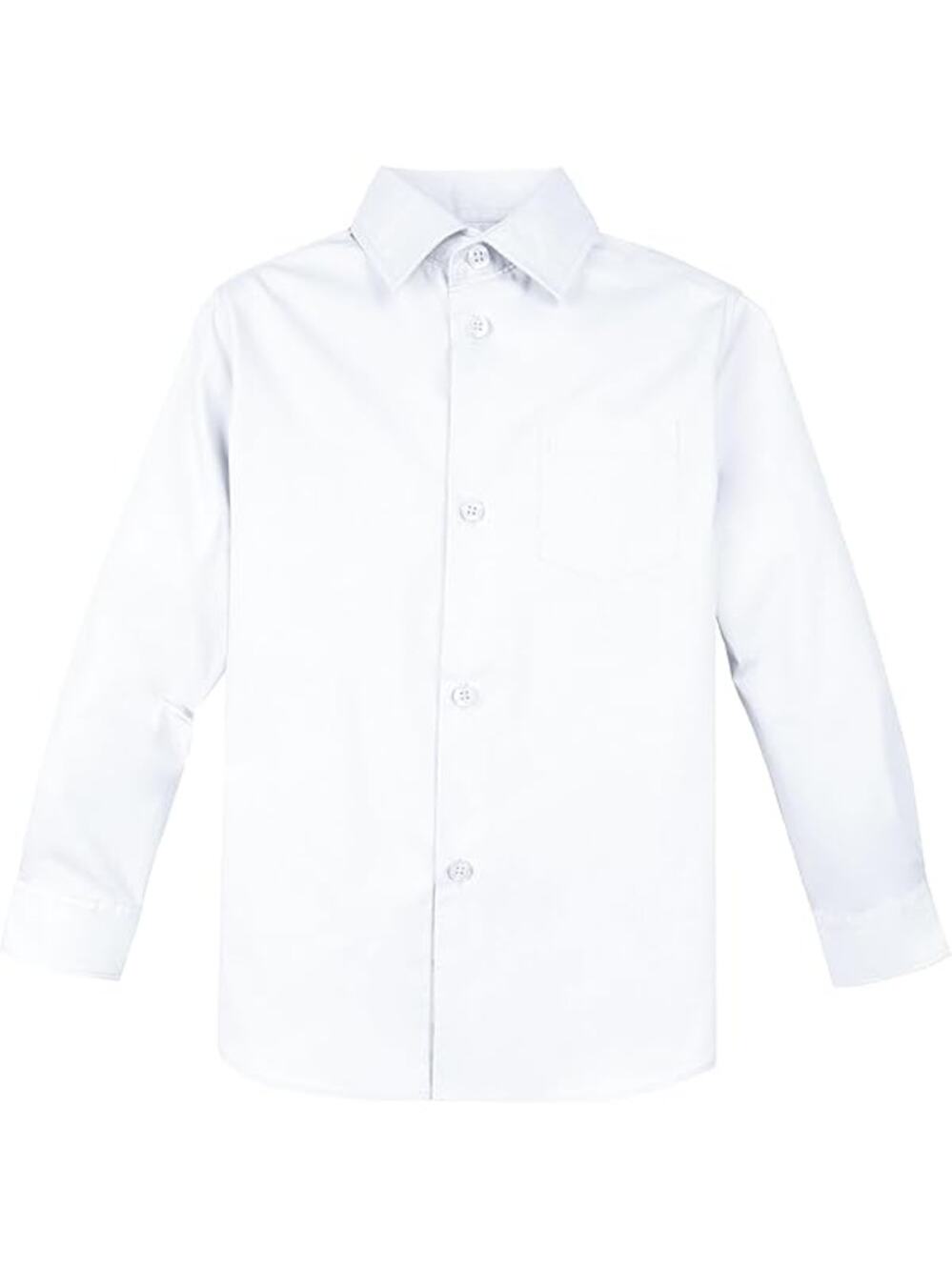 George Solid White Button Down Shirt Boys Size Medium 8